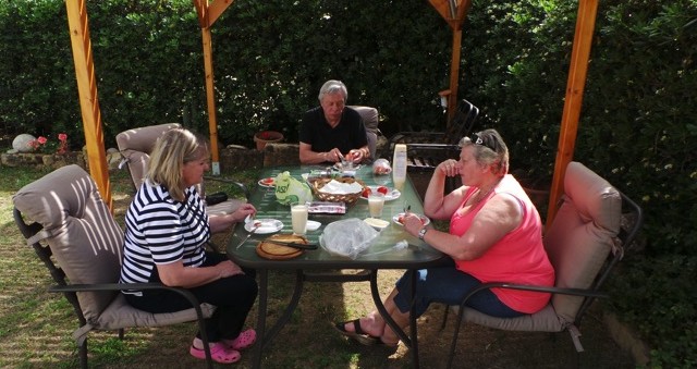 In de tuin