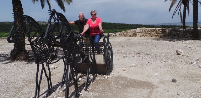 Op de strijdwagen